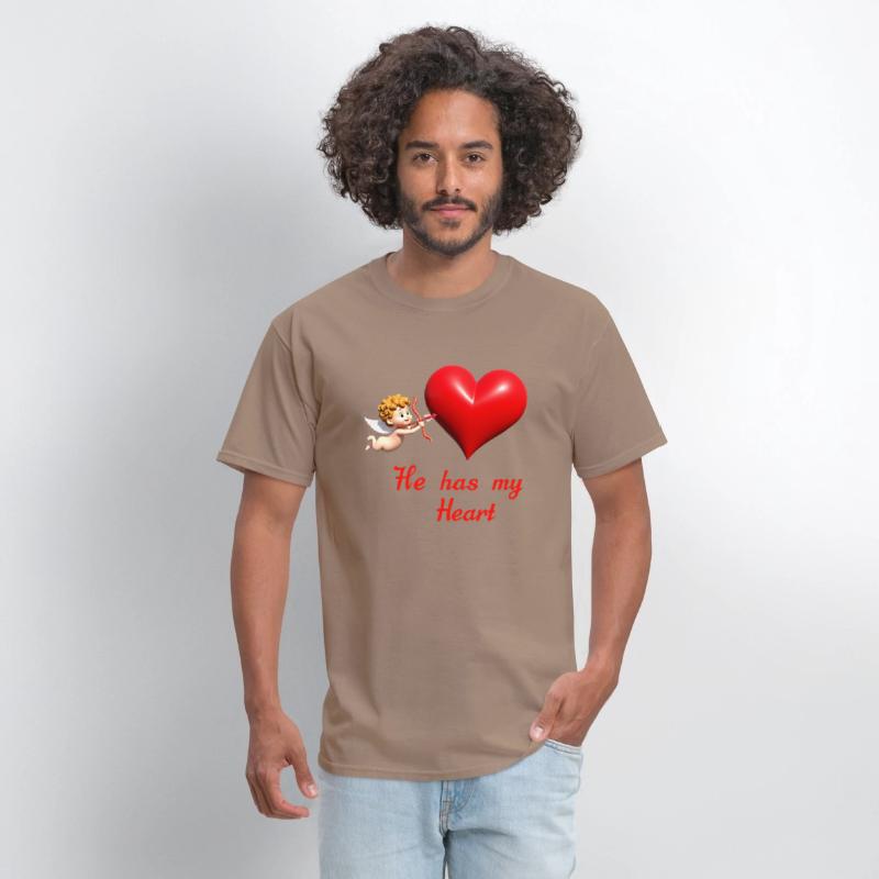 Cupid aiming at a heart with loving message