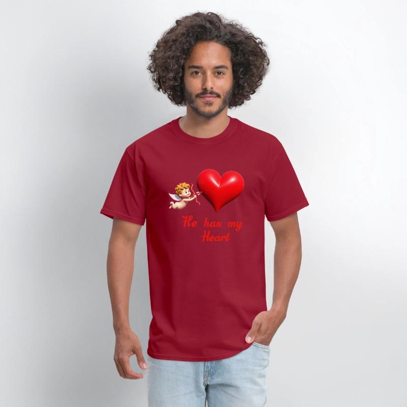 Cupid aiming at a heart with loving message