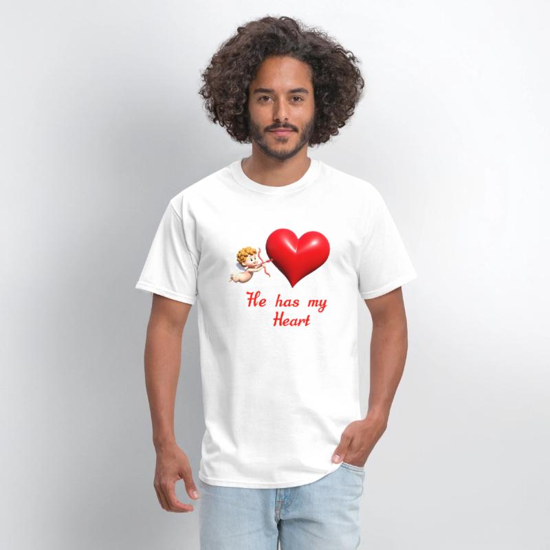 Cupid aiming at a heart with loving message