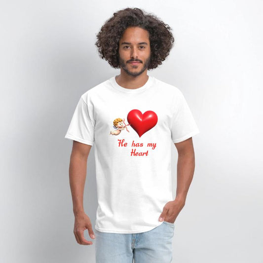 Cupid aiming at a heart with loving message