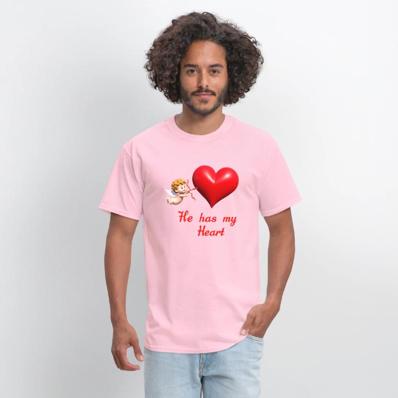 Cupid aiming at a heart with loving message