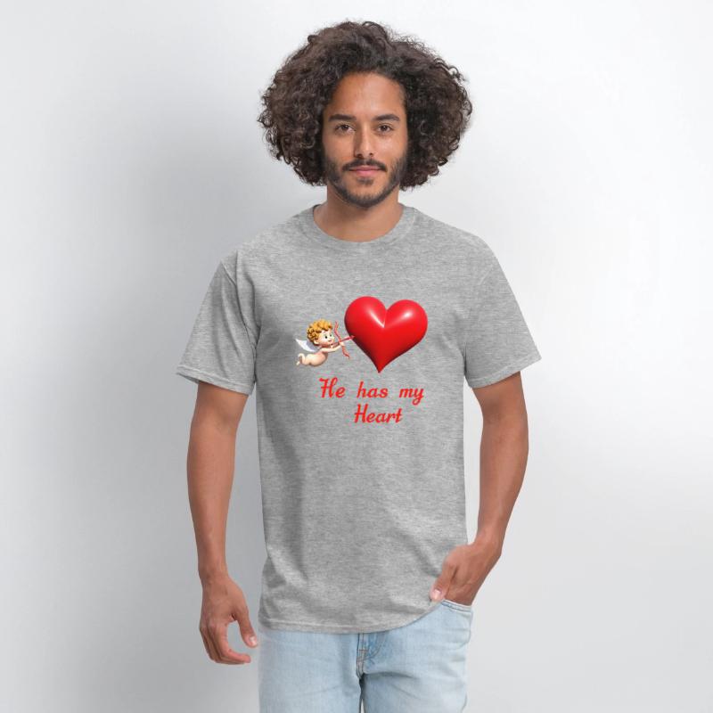 Cupid aiming at a heart with loving message