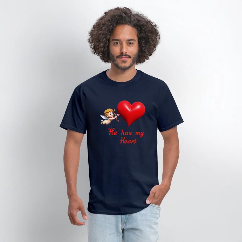 Cupid aiming at a heart with loving message