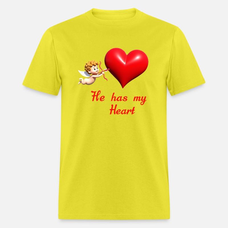 Cupid aiming at a heart with loving message