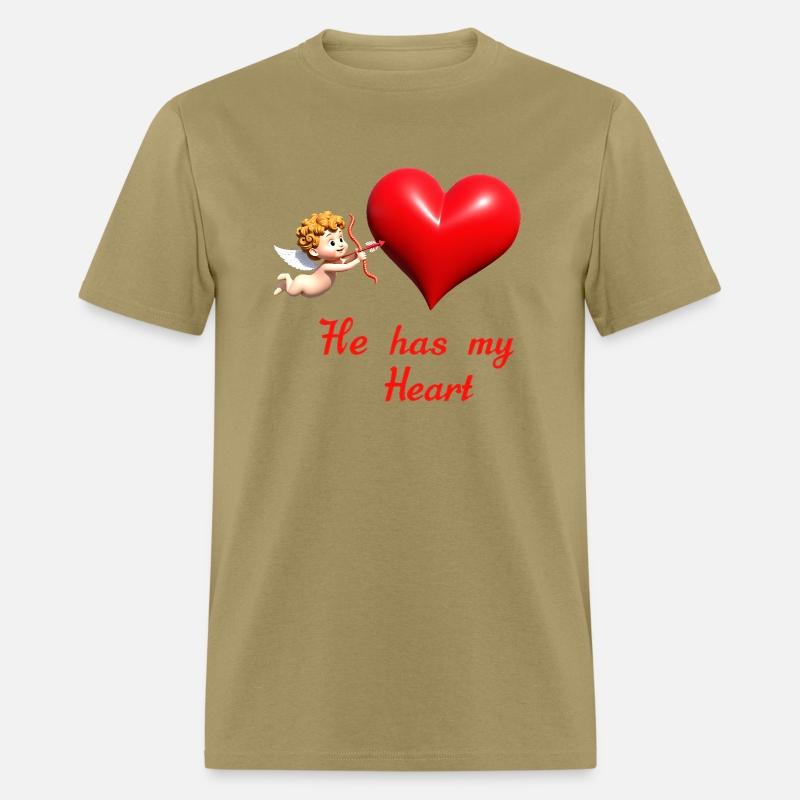 Cupid aiming at a heart with loving message