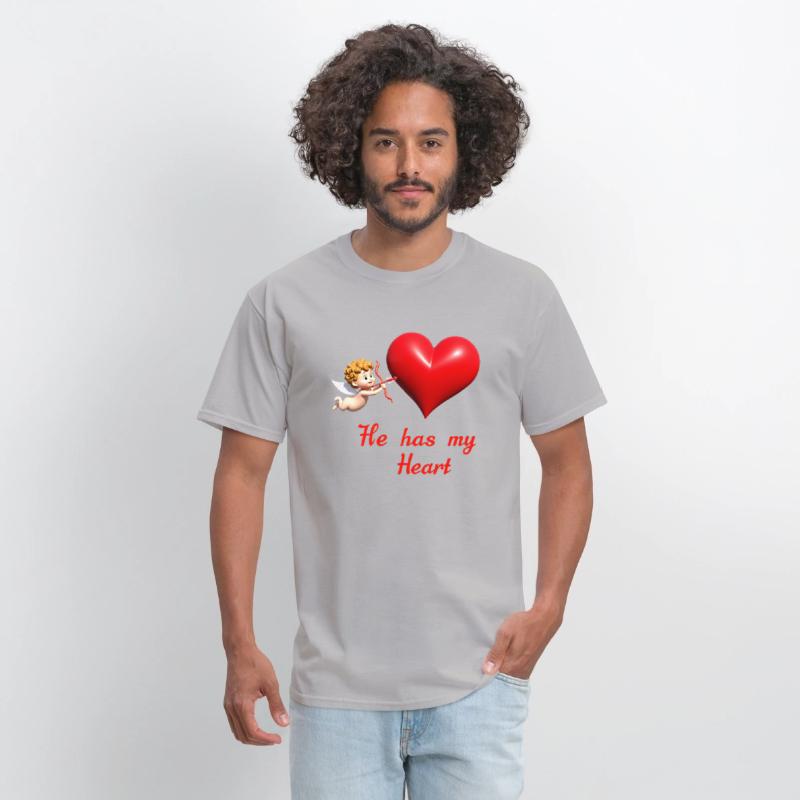 Cupid aiming at a heart with loving message