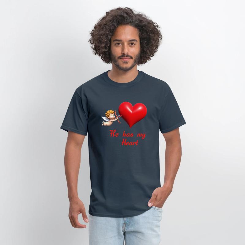 Cupid aiming at a heart with loving message