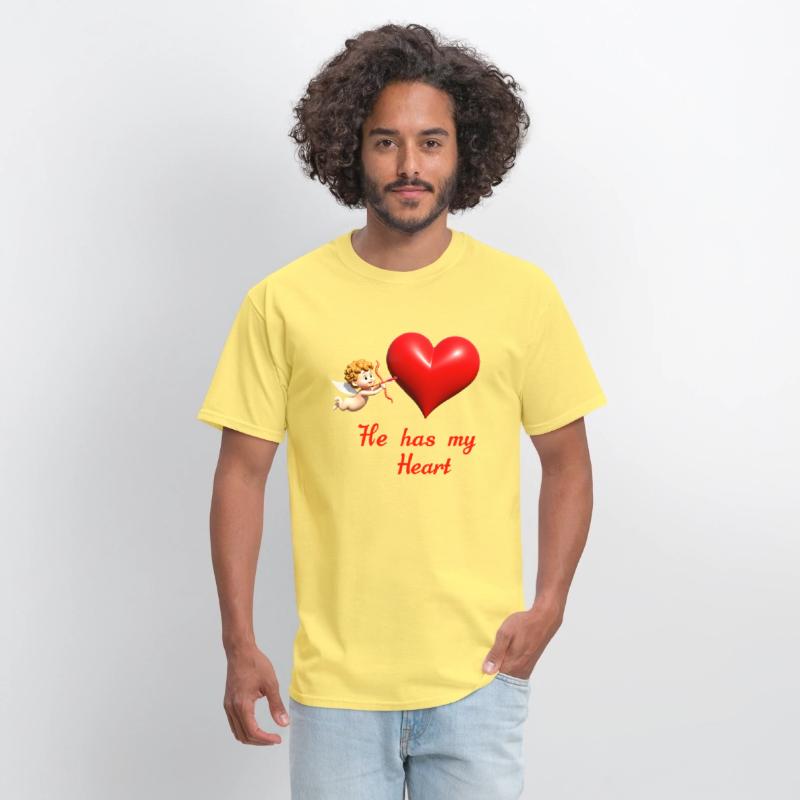 Cupid aiming at a heart with loving message
