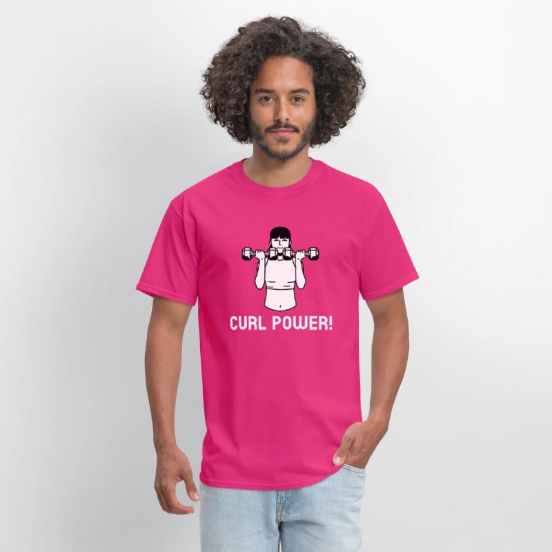 Curl Power Funny Gym Bro