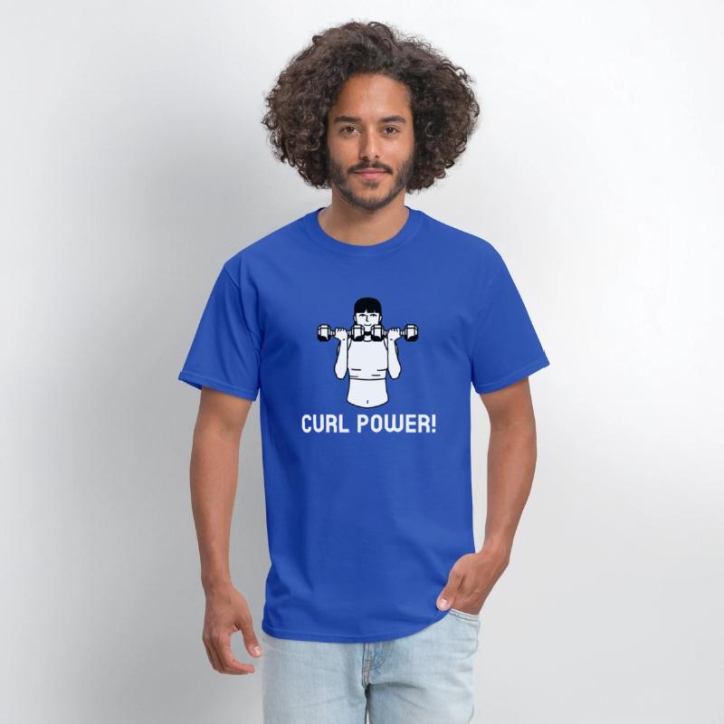 Curl Power Funny Gym Bro