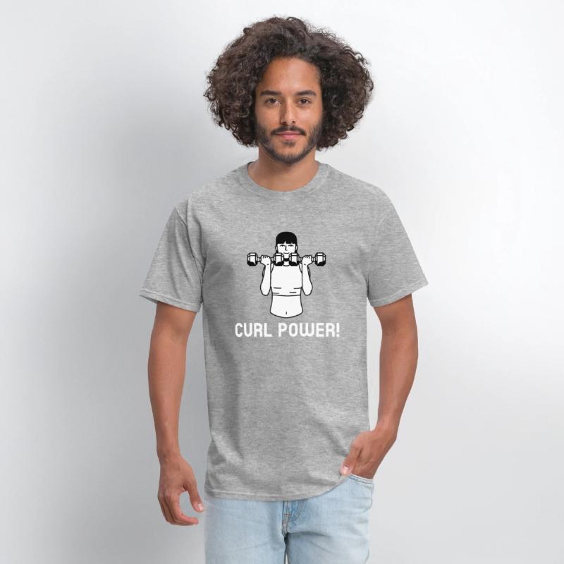 Curl Power Funny Gym Bro