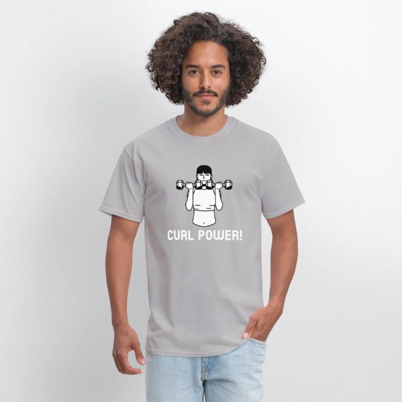 Curl Power Funny Gym Bro