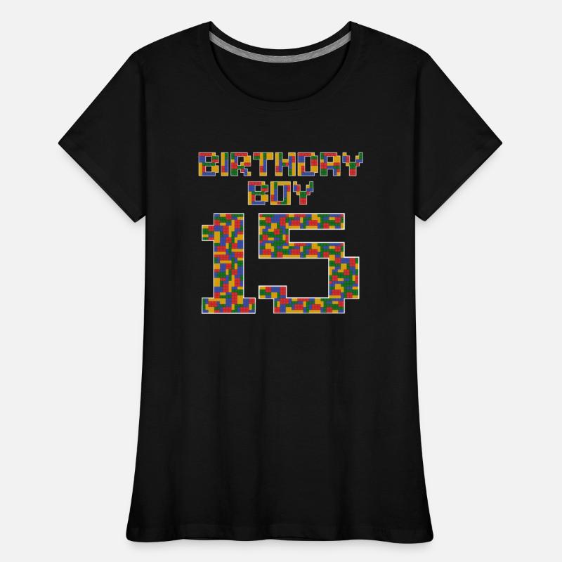 Cute 15th Birthday Gift 15 Year Old Block Building
