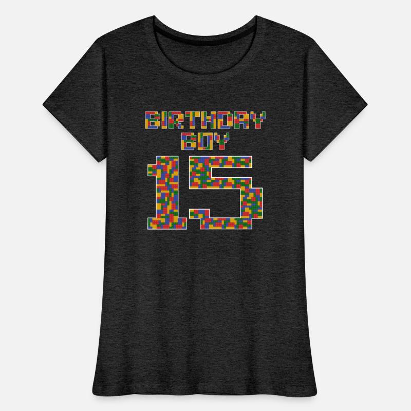 Cute 15th Birthday Gift 15 Year Old Block Building