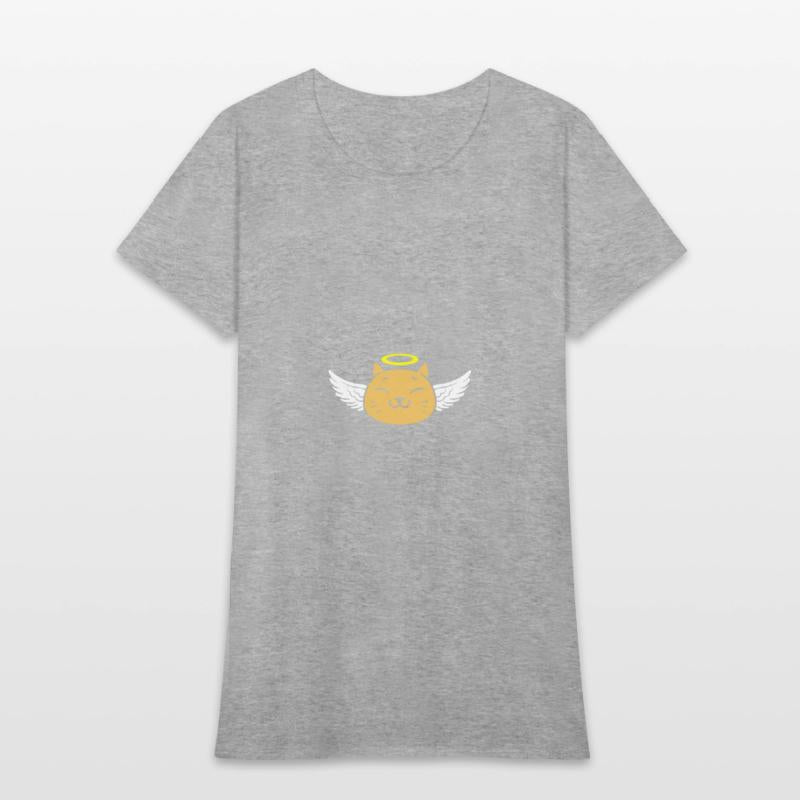 Cute angel cat