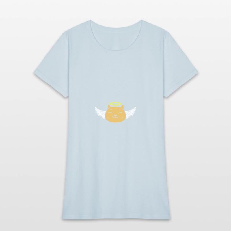 Cute angel cat