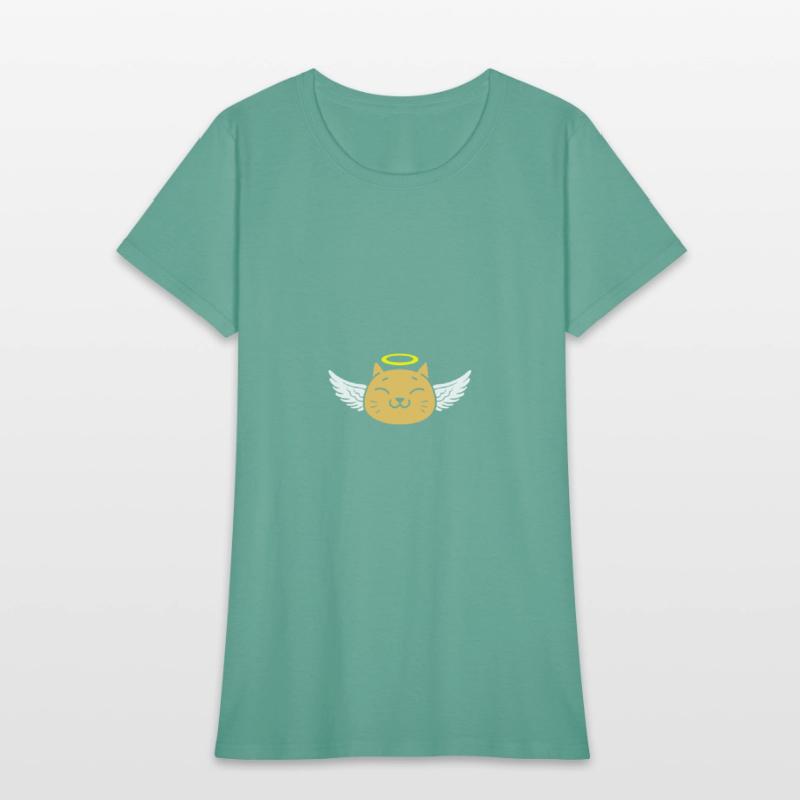 Cute angel cat