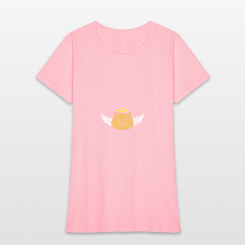 Cute angel cat