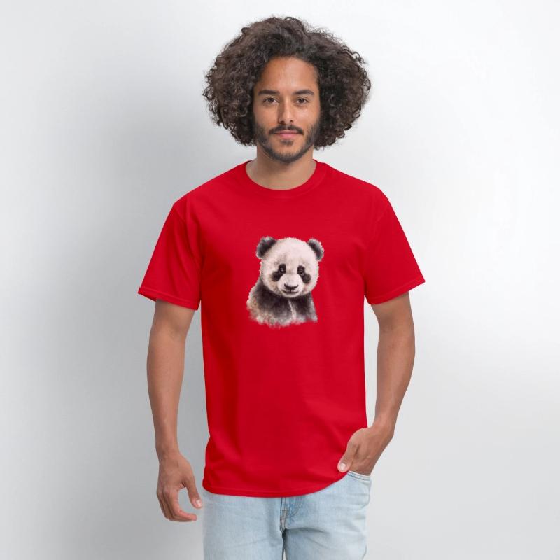 Cute Baby Panda Bear Watercolor Painting Portrait