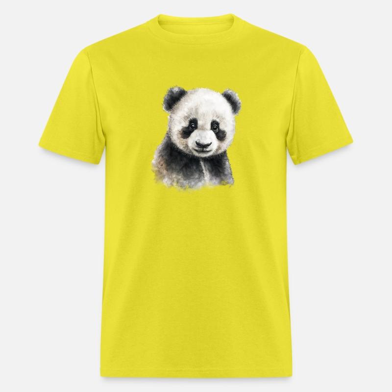 Cute Baby Panda Bear Watercolor Painting Portrait