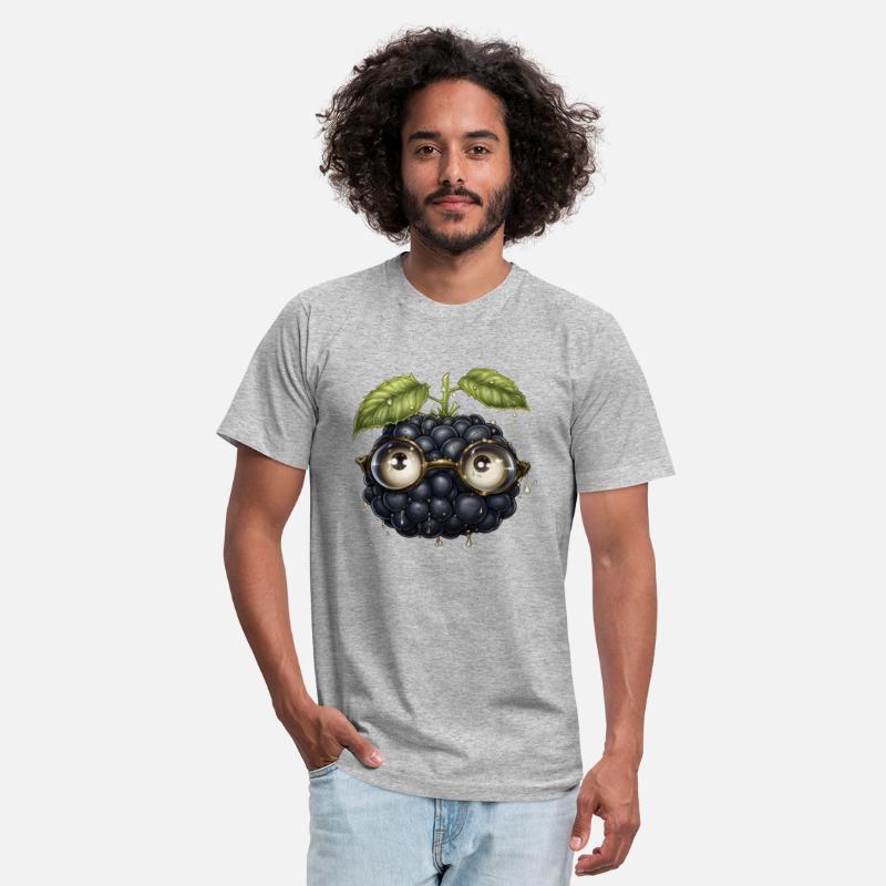 Cute Blackberry Fruit FaceWith Glasses