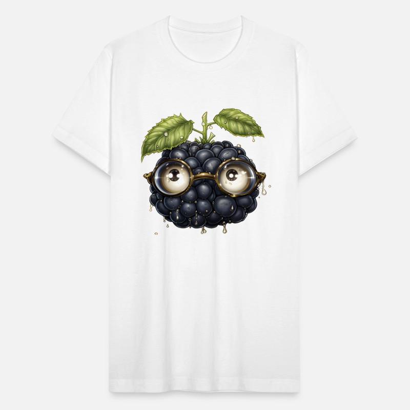 Cute Blackberry Fruit FaceWith Glasses