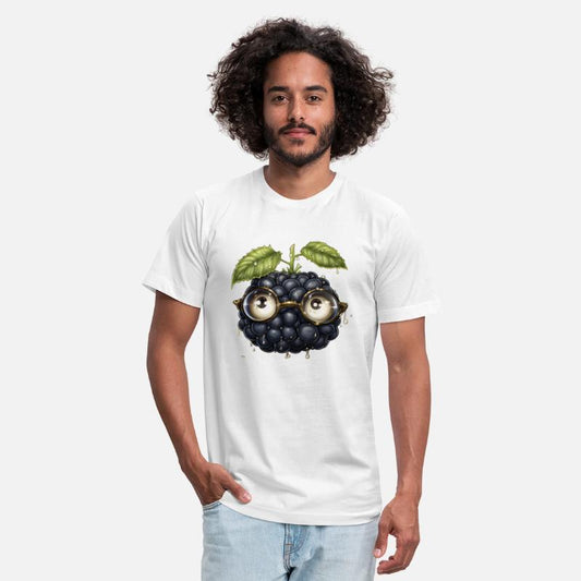 Cute Blackberry Fruit FaceWith Glasses