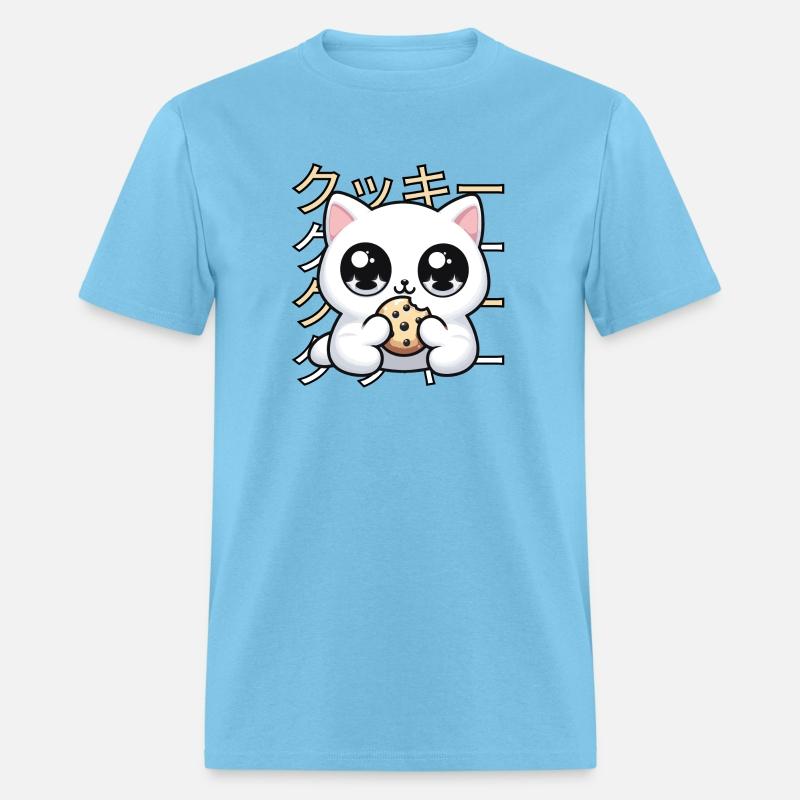 Cute Cat Japanese Kawaii Anime Cat with Cookie