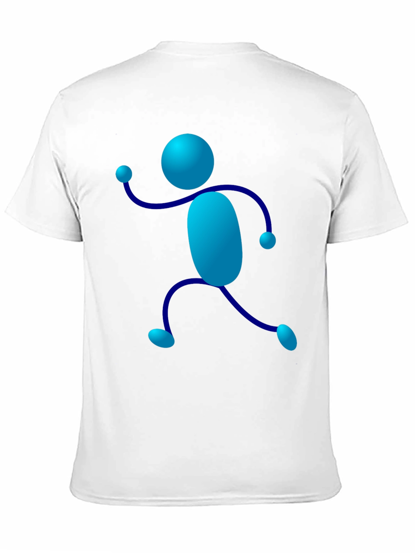 Funky Stick Figure Graphic Tee - Black
