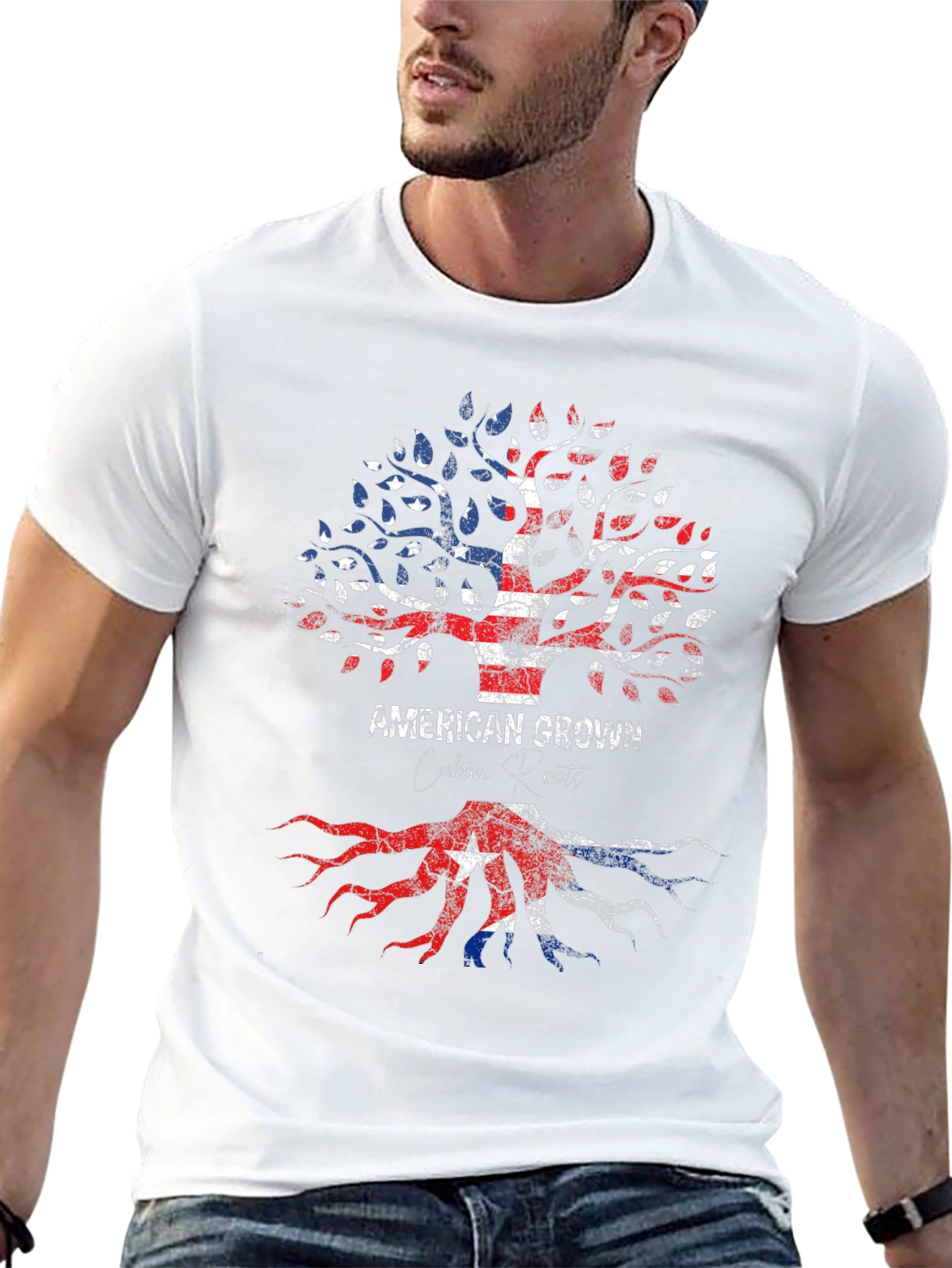 American Grown Cuban Roots Graphic Tee