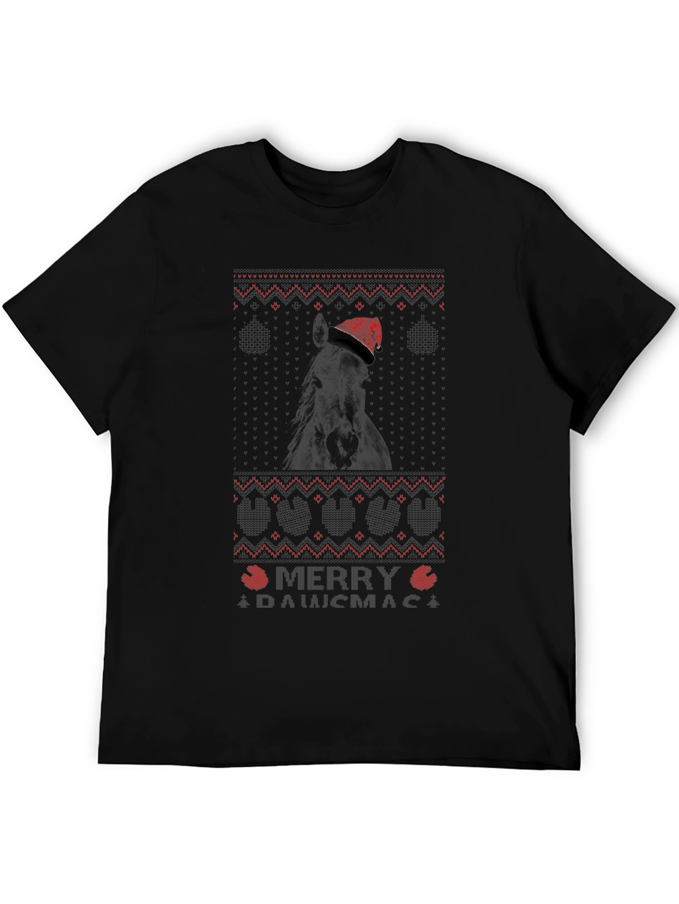 Festive Horse Christmas T-Shirt