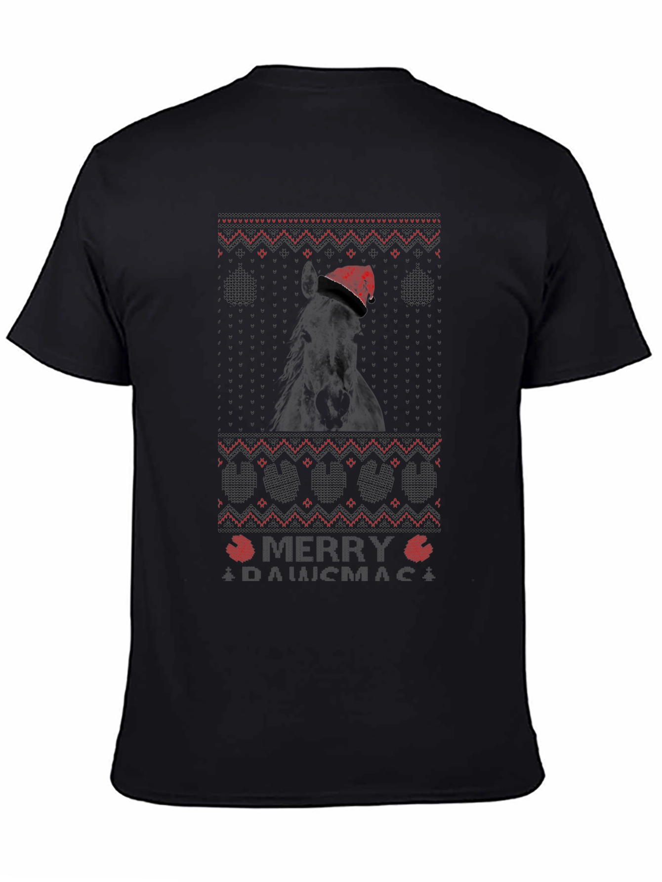 Festive Horse Christmas T-Shirt
