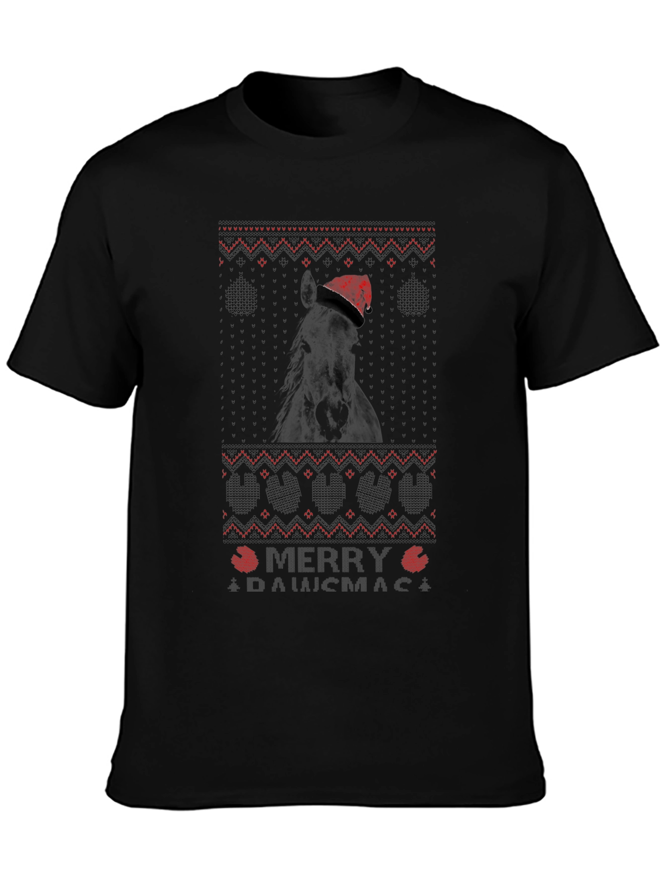 Festive Horse Christmas T-Shirt