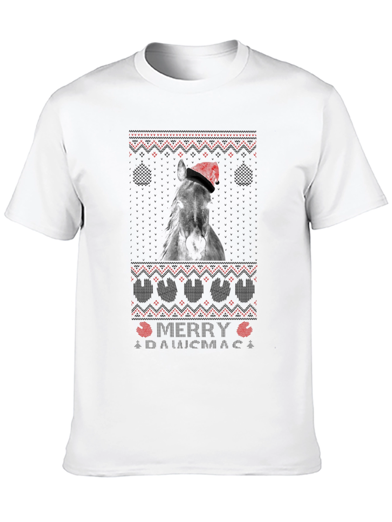 Festive Horse Christmas T-Shirt
