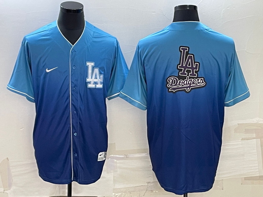 Men's Los Angeles Dodgers Blue Blank Replica Jerseys
