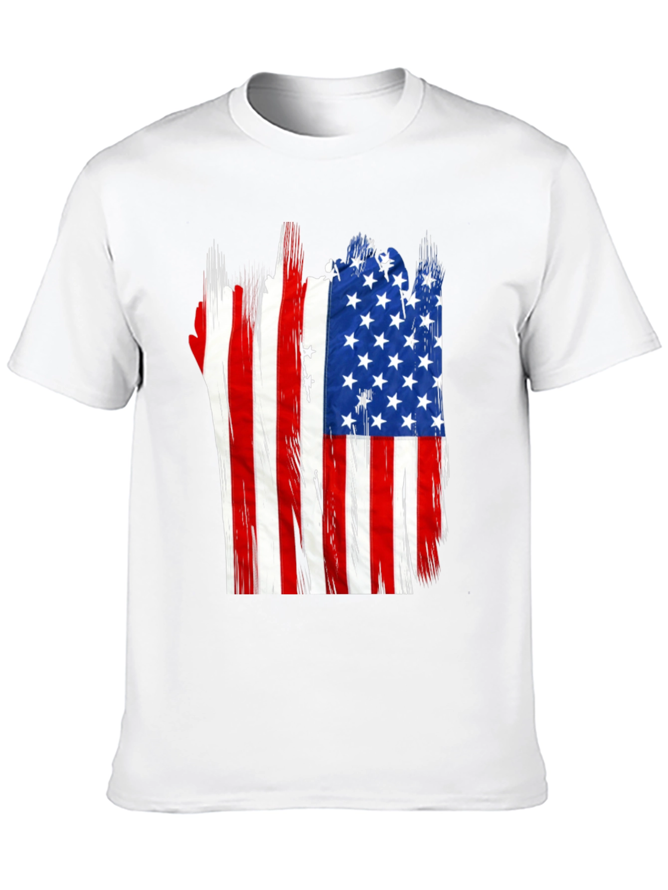 American Flag Graphic Black T-Shirt
