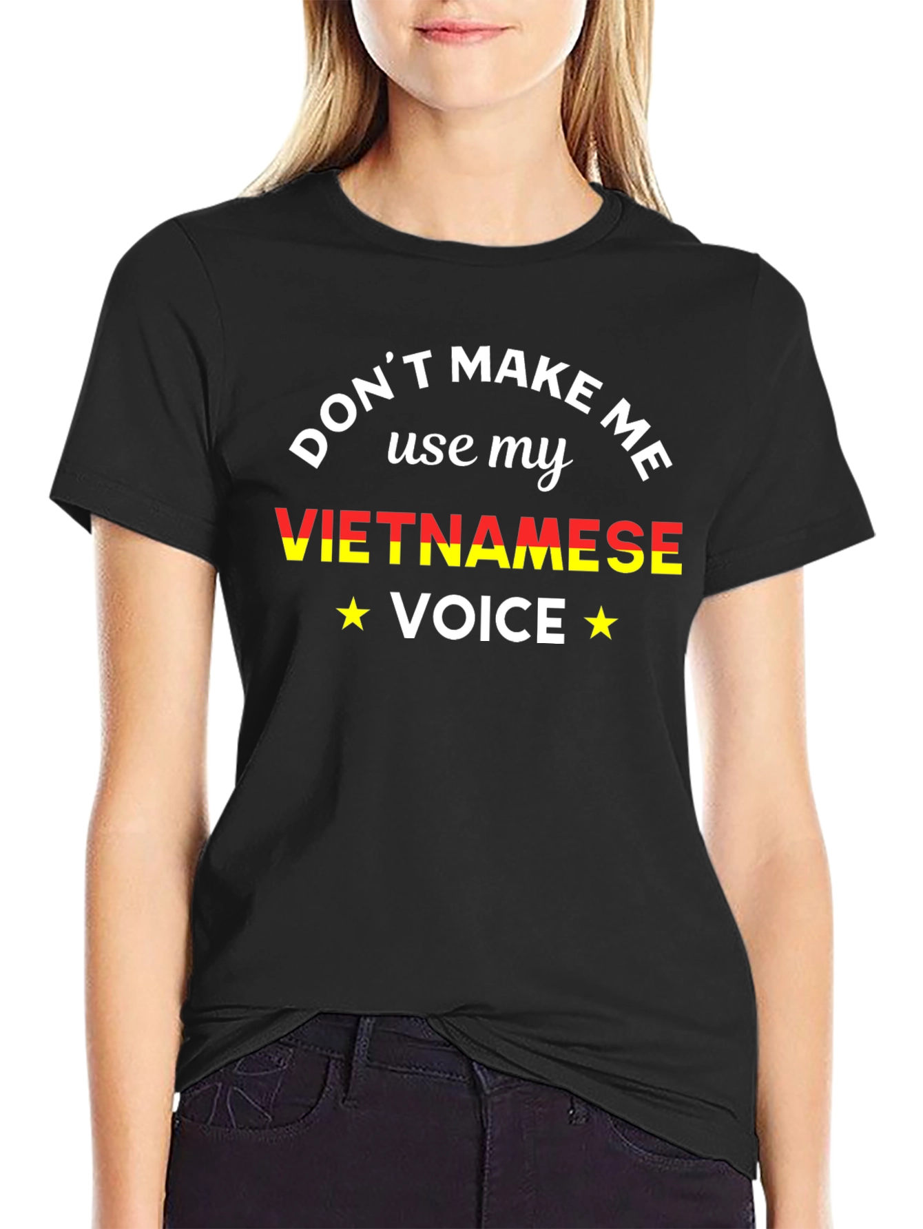 Vietnamese Voice Graphic Tee - Unisex Black T-Shirt