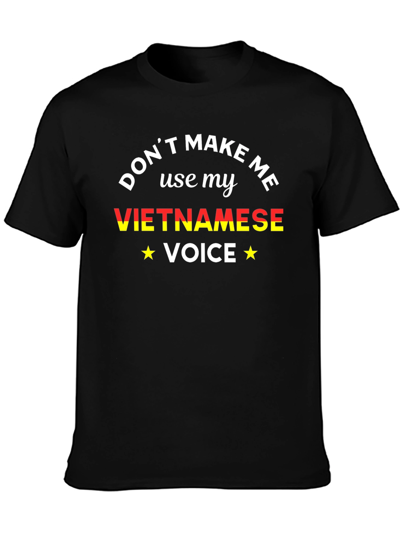 Vietnamese Voice Graphic Tee - Unisex Black T-Shirt
