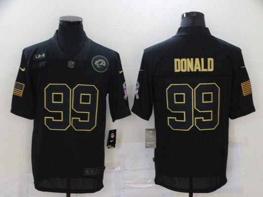 Men's Los Angeles Rams Aaron Donald #99 Black Game Player Jerseys