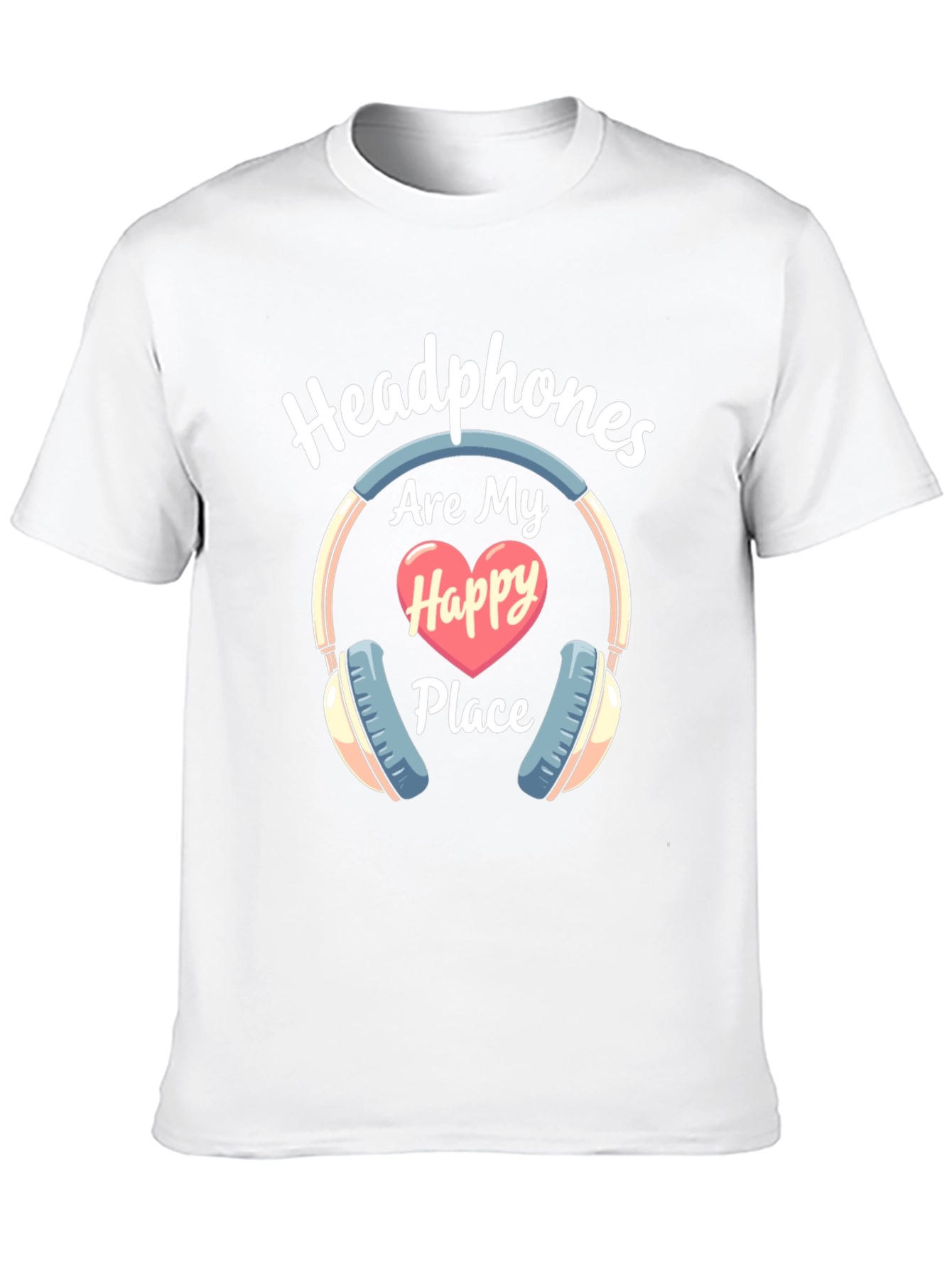 Headphones Are My Happy Place T-Shirt