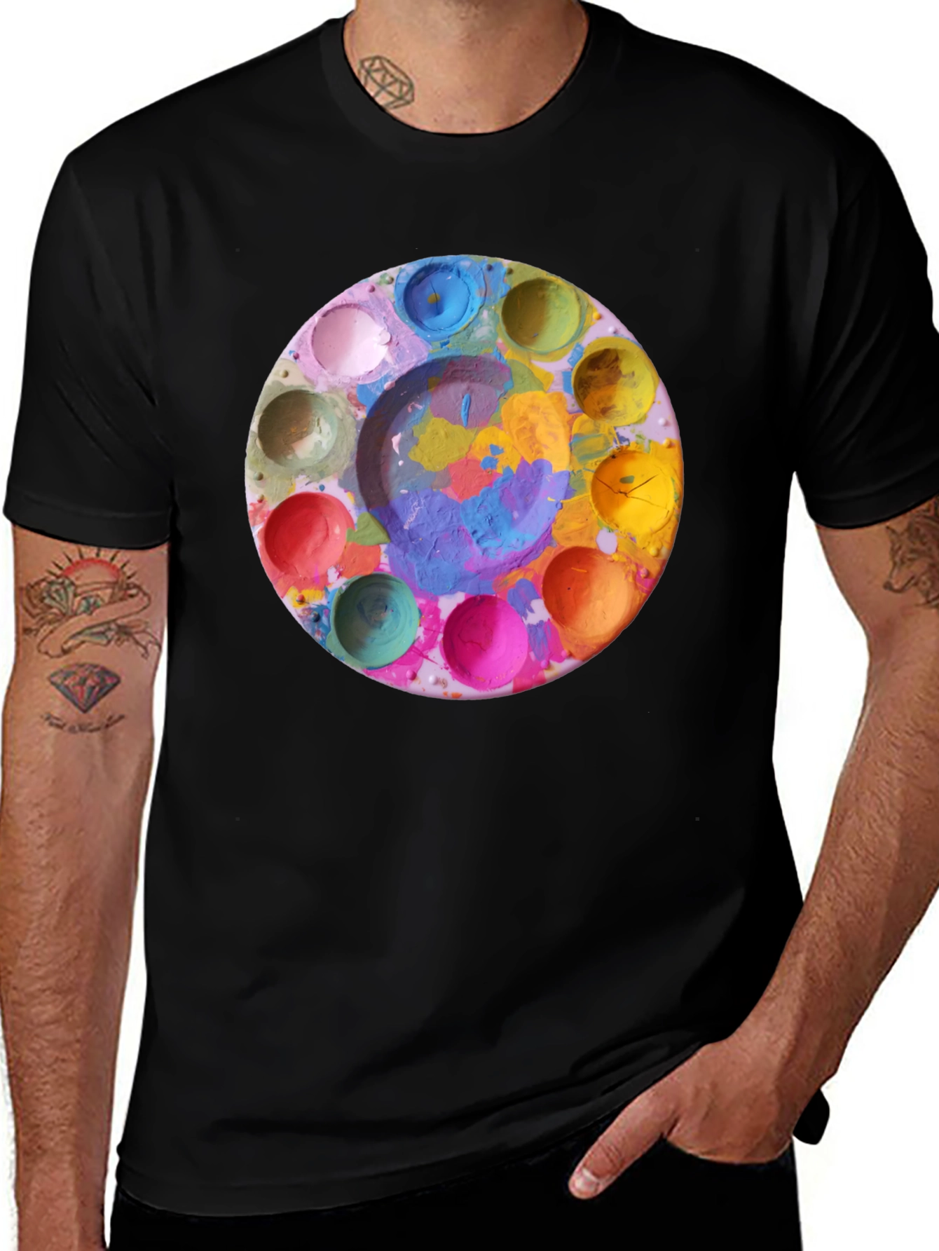 Painters Palette T-Shirt - Artistic Design