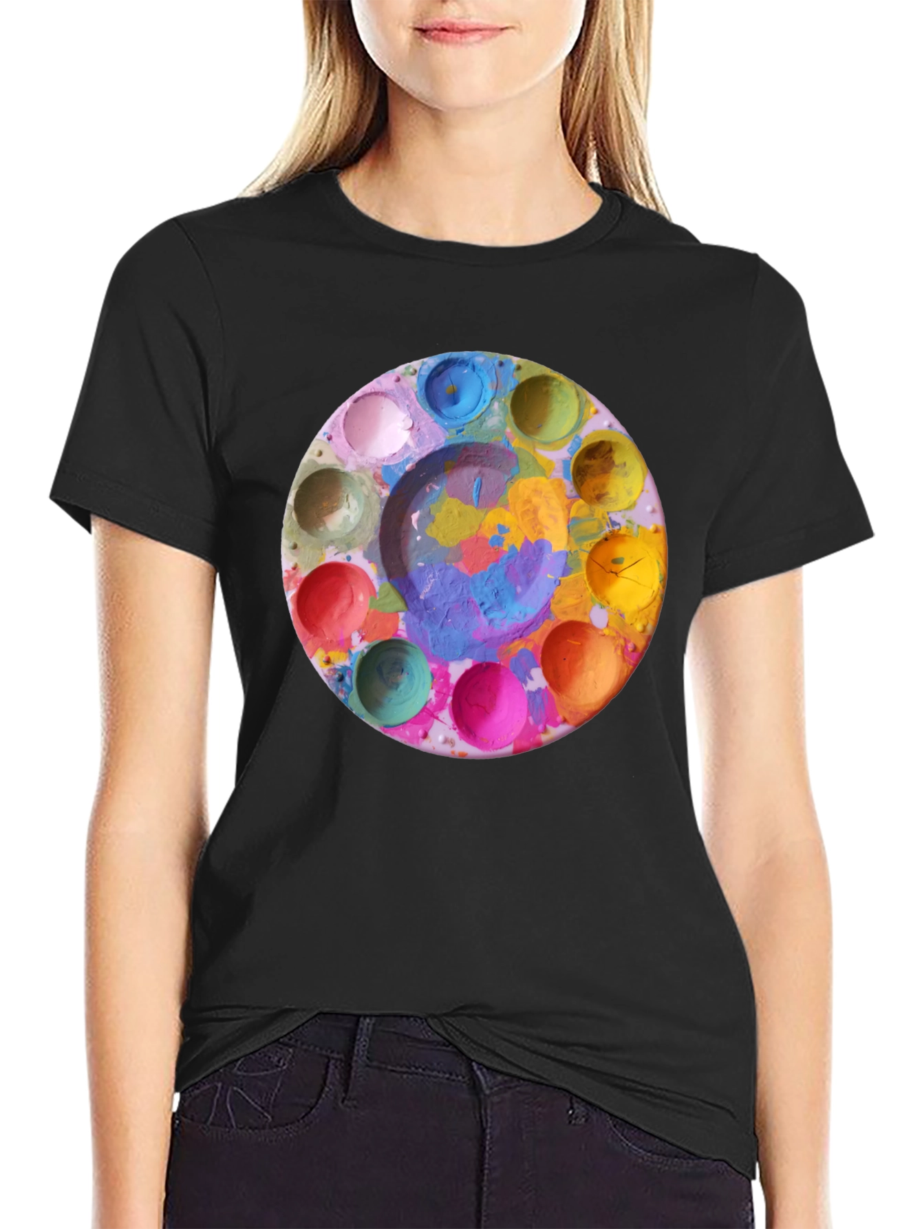 Painters Palette T-Shirt - Artistic Design