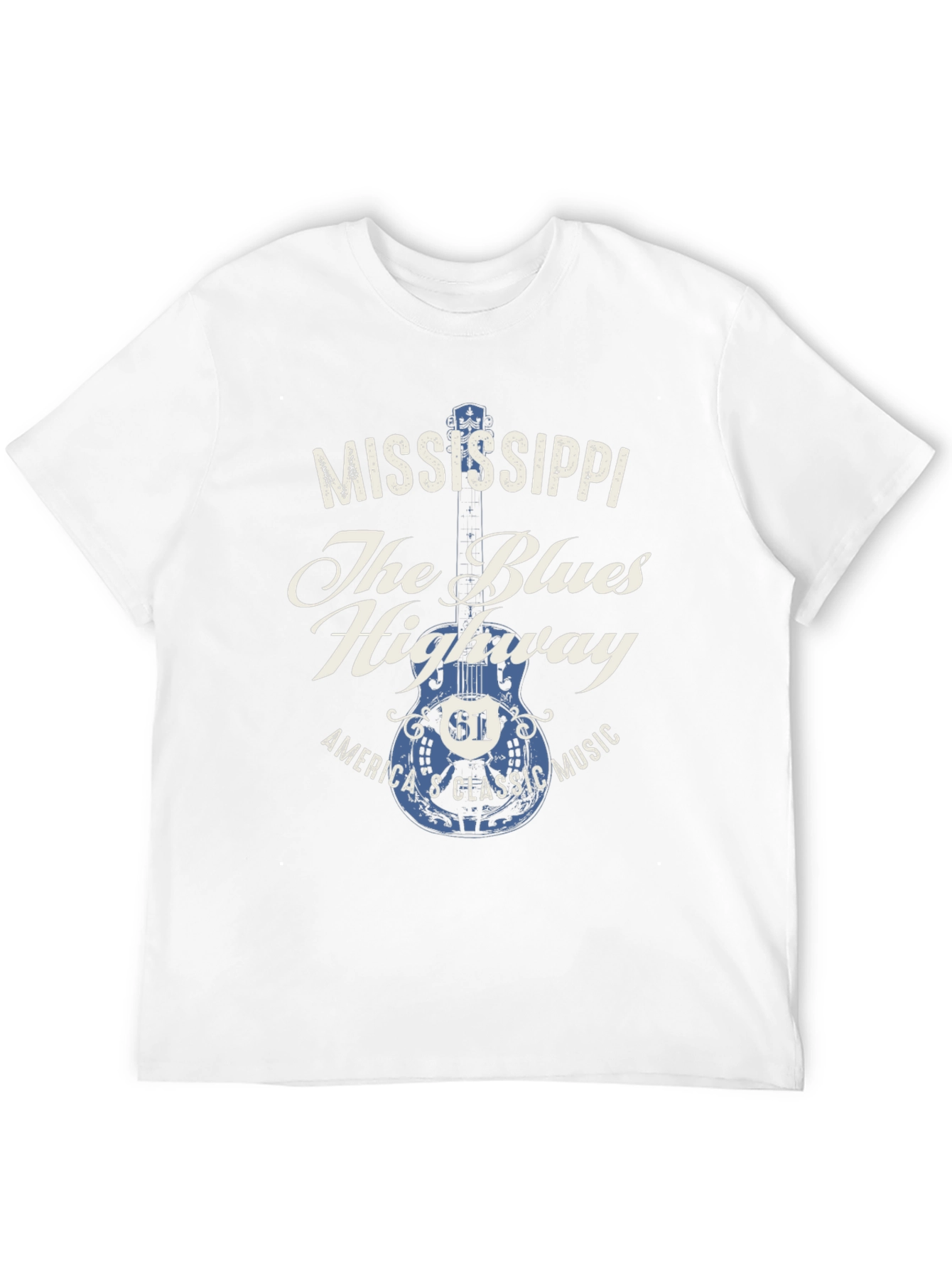 Mississippi Blues Highway Graphic T-Shirt