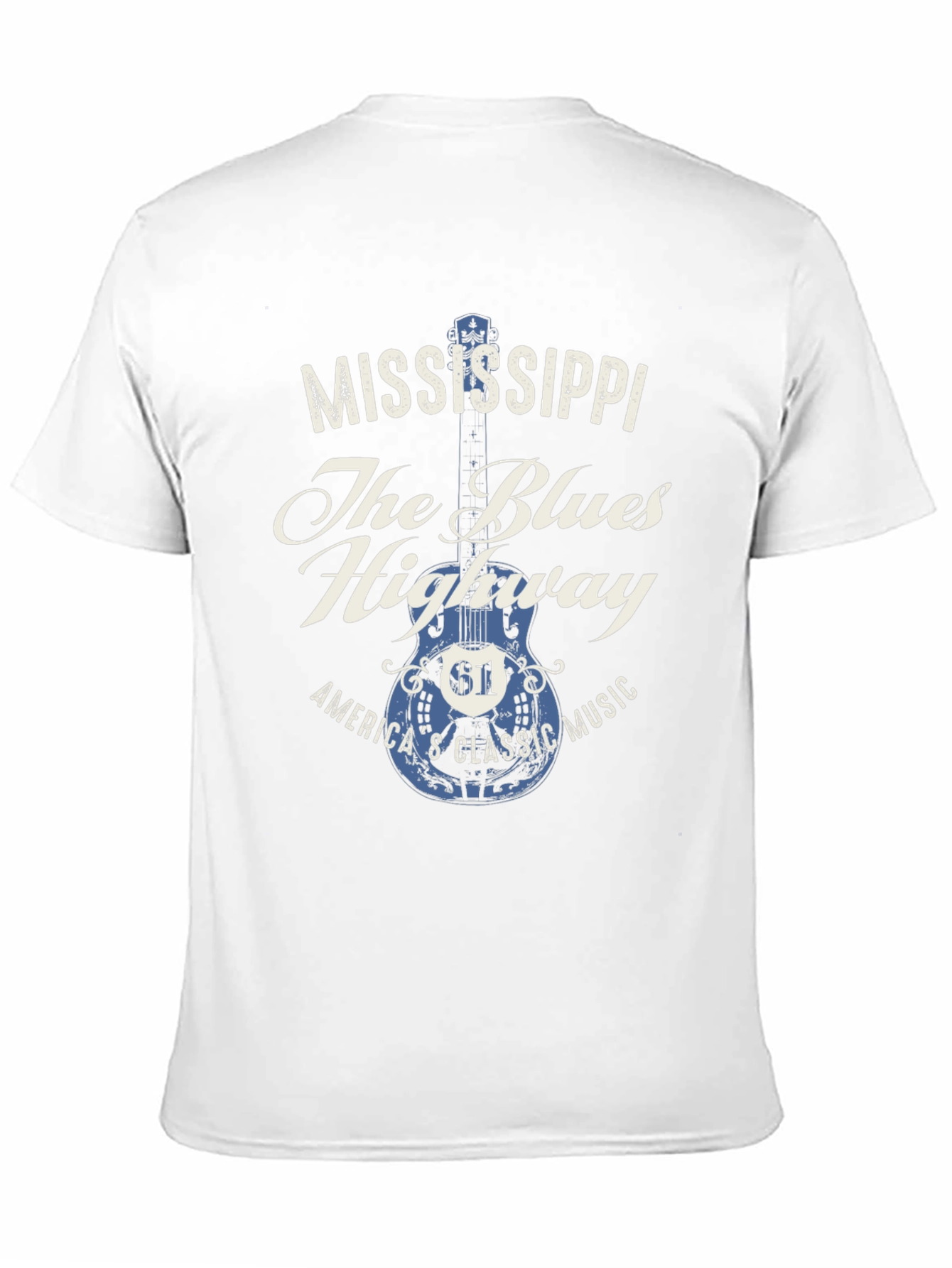 Mississippi Blues Highway Graphic T-Shirt
