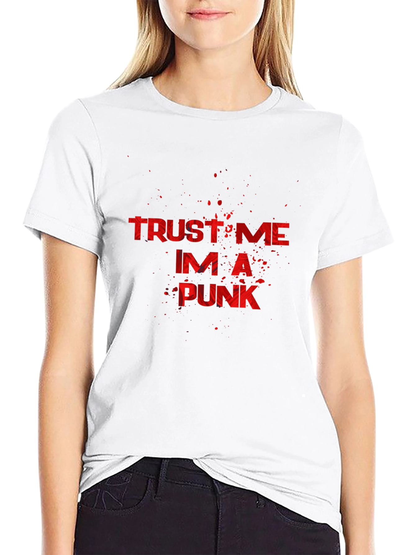 Trust Me Im A Punk T-Shirt - Black