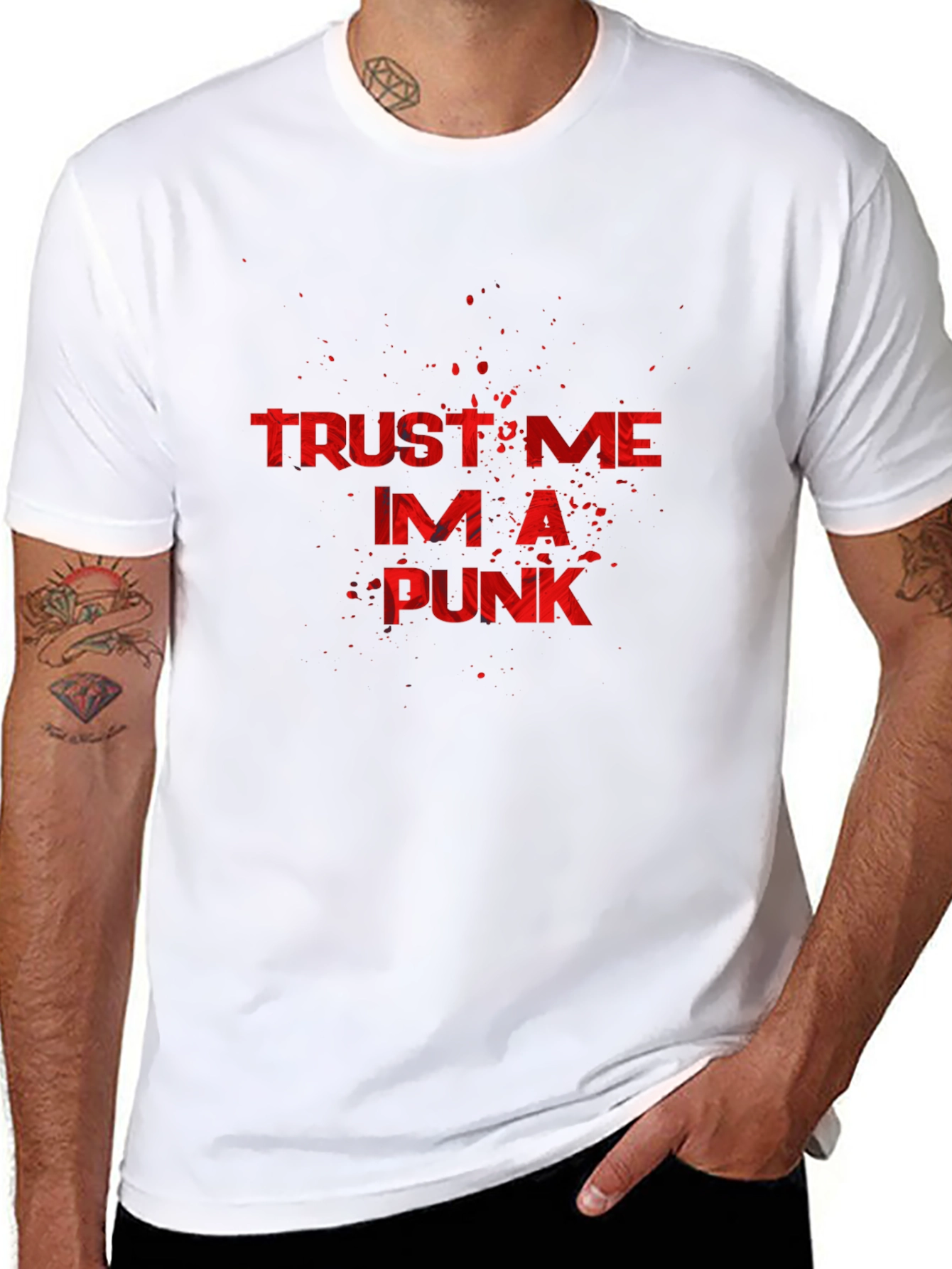 Trust Me Im A Punk T-Shirt - Black