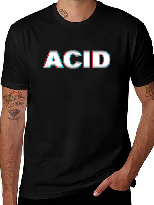ACID 3D Effect Graphic Tee - Trendy & Stylish