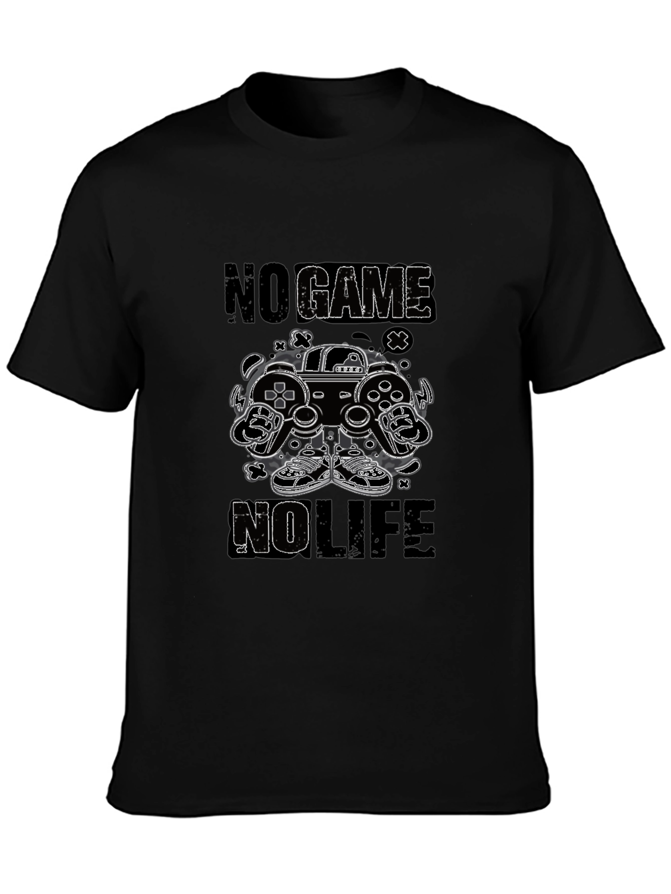 No Game No Life Gamer T-Shirt - Black