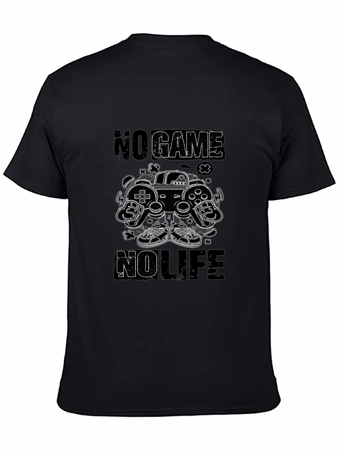 No Game No Life Gamer T-Shirt - Black