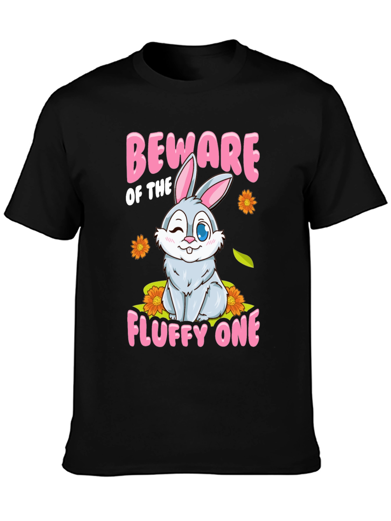 Beware of the Fluffy One Bunny T-Shirt